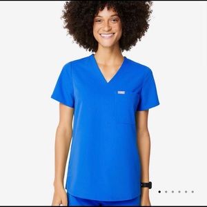 FIGS scrub top { royal blue }